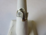 .925 Silver 3.2g Size 7 Gold and Silver Tone Ring