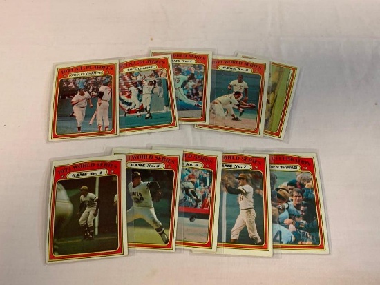 1972 Topps Baseball Lot of 10 Series Cards