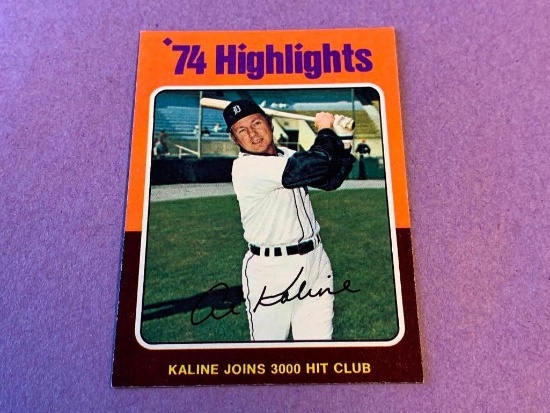 AL KALINE 1975 Topps 3000 Hits Highlight Card