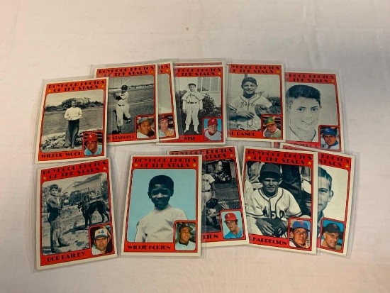 1972 Topps Baseball Lot of 13 Boyhood Photos Cards