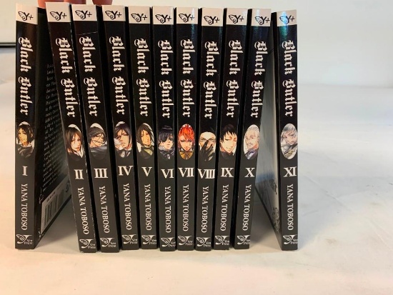 Black Butler Manga Lot Books Volumes 1-11 English
