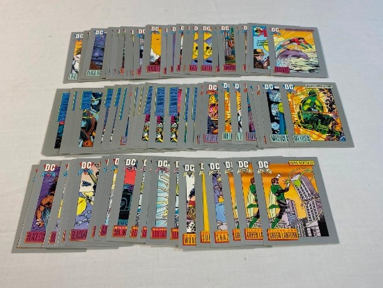 Lot of 77 1991 DC Comics Trading Cards
