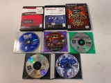 Lot of 8 Playstation 1, 2 and 3 Video Games