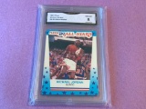 MICHAEL JORDAN 1989 Fleer Sticker Graded 8 NM MINT