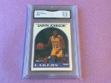 MAGIC JOHNSON 1989 Hoops Card Graded 8.5 NM MT+