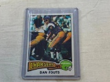 1975 TOPPS #367 DAN FOUTS CHARGERS ROOKIE CARD
