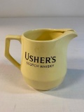 Usher's Scotch Whisky ceramic Bar Pitcher