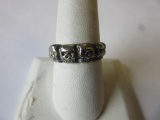 .925 Silver 4g Size 9.5 Skull Design Ring