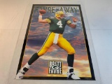 Brett Favre FAVRE AND AWAY 1995 Poster Packers