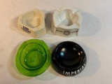 Lot of 4 Vintage Bar Pub Ash Trays