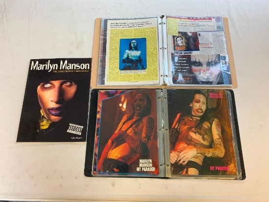 MARILYN MANSON Biography Book + 2 Scrapbooks of Photos