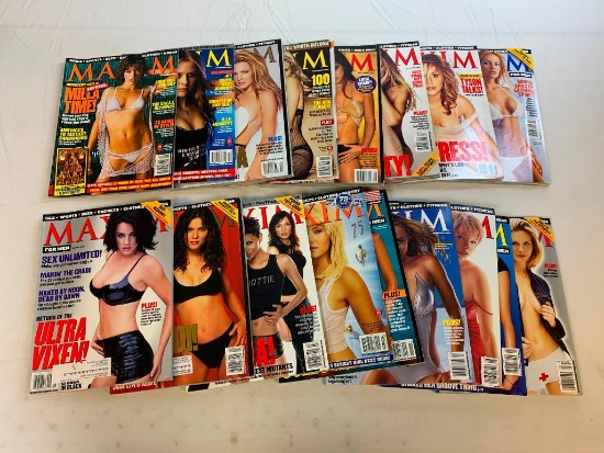 Lot of 17 Men's Maxim Magazines