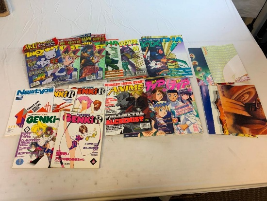 Lot of 16 Anime Manga Magazines and Books