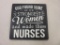 Inspirational Women Nurse Black Plaque 12