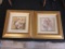Pair of Framed Da Vinci Portrait Prints 12.5