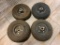 Set of 4 Used 4.10/3 50-4 Tires and Wheels