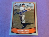 GEORGE KELL Tigers AUTOGRAPH Baseball Card