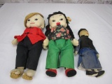 Lot of 3 vintage Chinese cloth baby dolls