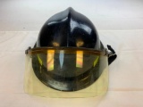 Vintage FIREFIGHTER?S Hat /Helmet Black Force IV