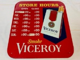 Vintage VICEROY Cigarettes Metal Store Sign
