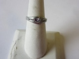 .925 Silver 3.1g Size 7 Pink Stone Ring