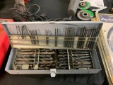Metal Storage case full of drill bits