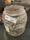 Jar of Heavy Duty Chains and some wire