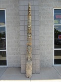 Hand carved Native American...Totem Pole 112