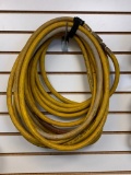 Yellow air hose with fittings