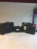 Lot of 3 black Delta Design boxes size 1 12x10x6 inches 2 22x16x4.5 inches #6