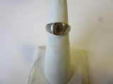.925 Silver 3.7g Size 5 Yellow Stone Ring