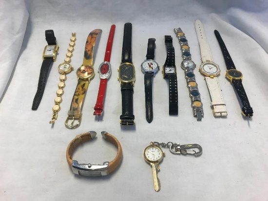 Lot of 12 Misc. Watches for Parts