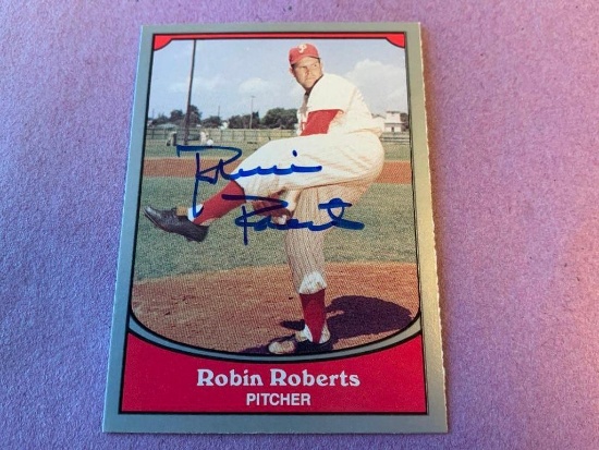 ROBIN ROBERTS Phillies AUTOGRAPH Baseball Card