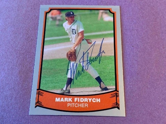 MARK FIDRYCH Tigers AUTOGRAPH Baseball Card