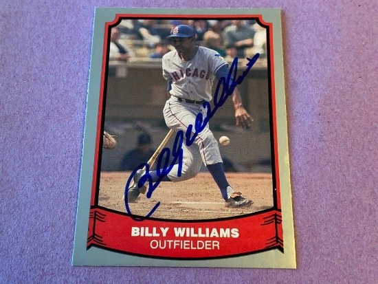BILLY WILLIAMS Cubs AUTOGRAPH Baseball Card