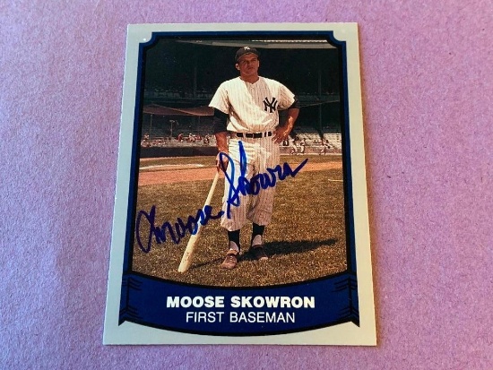 MOOSE SKOWRON Yankees AUTOGRAPH Baseball Card