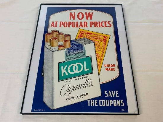 Vintage KOOL Cigarettes Advertising Poster