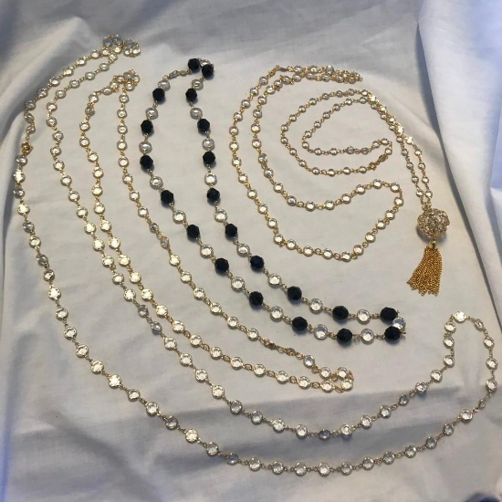 Lot of 4 Glass Bead Necklaces