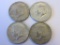 Lot of Four 1968 .40 Silver Kennedy Half Dollars