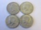 Lot of Four 1968 .40 Silver Kennedy Half Dollars