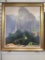 Framed Painting of Cliff with Trees 36