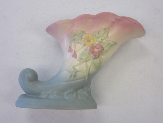 Hull Pottery Vase #W-7 Floral Design 7" Tall