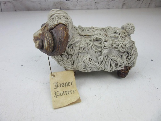 Handcrafted Jasper Pottery "Ram" by Julie Edwards