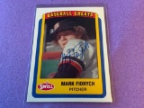 MARK FIDRYCH Tigers AUTOGRAPH Baseball Card