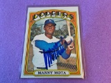 MANNY MOTA Dodgers AUTOGRAPH Baseball Card