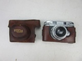 Vintage Vokar 50mm Camera with Leather Case