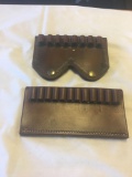 Lot of 2 Leather Ammunition Holsters