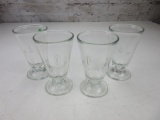 Lot of 4 Grain de Cafe Glass Cups 5.5