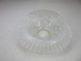 White/Clear Glass Uniquely Shaped Bowl 8