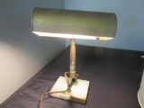 Vintage Desk Lamp w/ Pen Holder 11.5